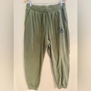 Nike Air Jordan Flight Joggers Pants Men’s Size L Green- EUC